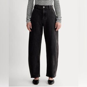 Everlane the way high barrel Jean black